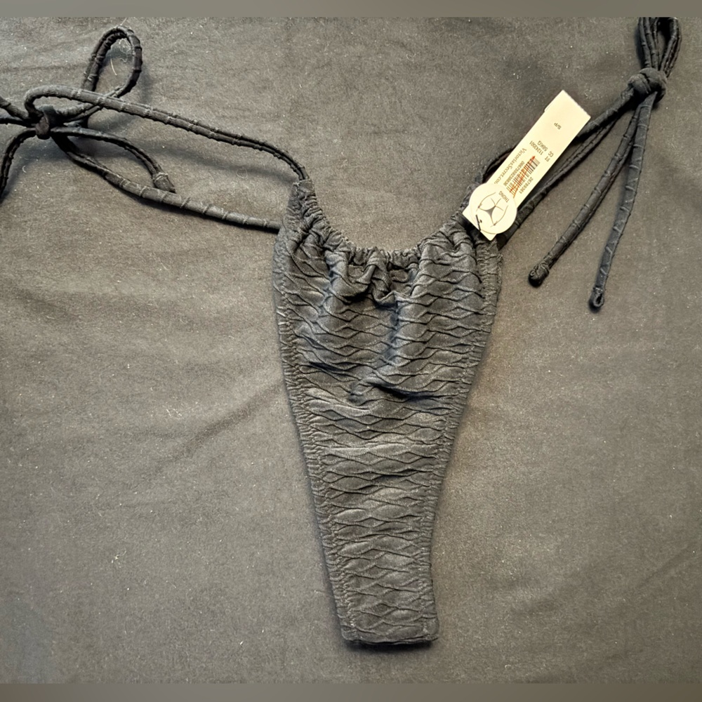 Victoria's Secret Black Thong Bikini Bottom